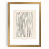 Minimalist Line Art – Modern Black and Beige Abstract Wall Art for Home Decor