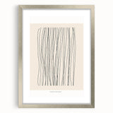 Minimalist Line Art – Modern Black and Beige Abstract Wall Art for Home Decor