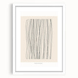 Minimalist Line Art – Modern Black and Beige Abstract Wall Art for Home Decor