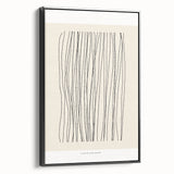 Minimalist Line Art – Modern Black and Beige Abstract Wall Art for Home Decor