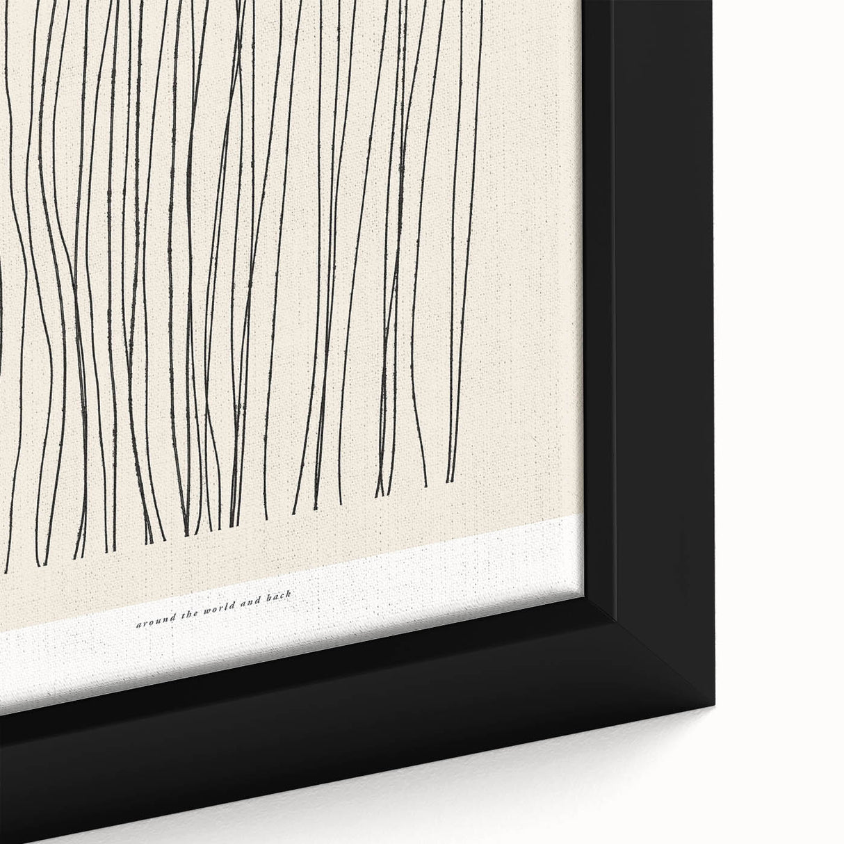 Minimalist Line Art – Modern Black and Beige Abstract Wall Art for Home Decor