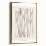 Minimalist Line Art – Modern Black and Beige Abstract Wall Art for Home Decor