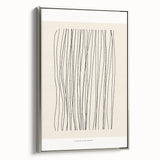 Minimalist Line Art – Modern Black and Beige Abstract Wall Art for Home Decor