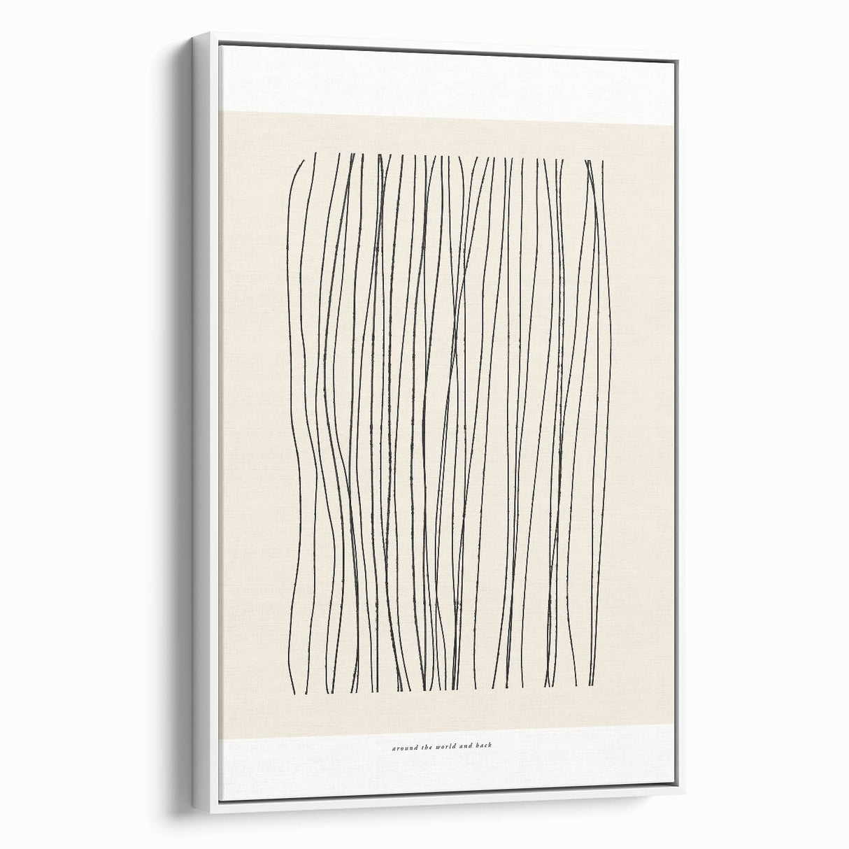 Minimalist Line Art – Modern Black and Beige Abstract Wall Art for Home Decor