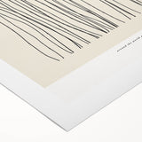 Minimalist Line Art – Modern Black and Beige Abstract Wall Art for Home Decor