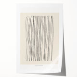Minimalist Line Art – Modern Black and Beige Abstract Wall Art for Home Decor