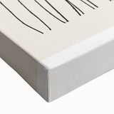 Minimalist Line Art – Modern Black and Beige Abstract Wall Art for Home Decor