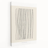 Minimalist Line Art – Modern Black and Beige Abstract Wall Art for Home Decor