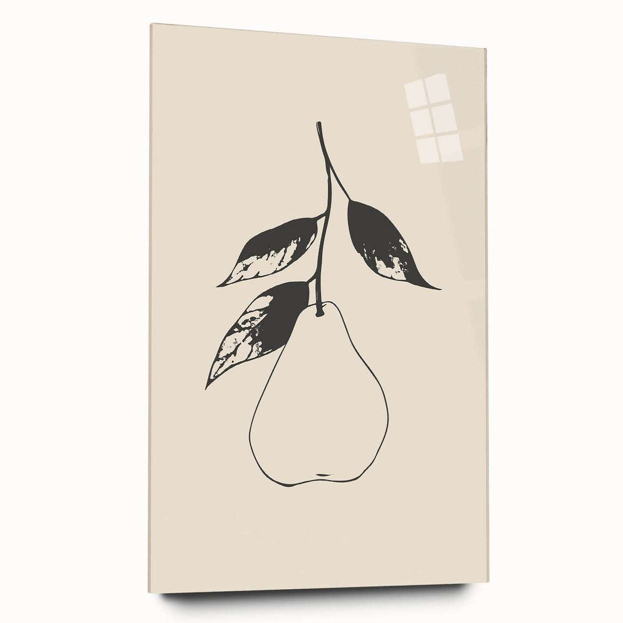 Minimalist Wall Art - Modern Pear Design for Stylish Contemporary Decor