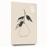 Minimalist Wall Art - Modern Pear Design for Stylish Contemporary Decor