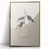 Minimalist Wall Art - Modern Pear Design for Stylish Contemporary Decor