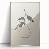 Minimalist Wall Art - Modern Pear Design for Stylish Contemporary Decor