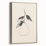 Minimalist Wall Art - Modern Pear Design for Stylish Contemporary Decor