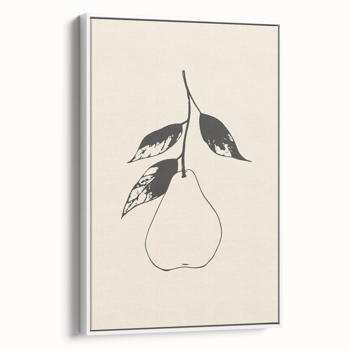 Minimalist Wall Art - Modern Pear Design for Stylish Contemporary Decor