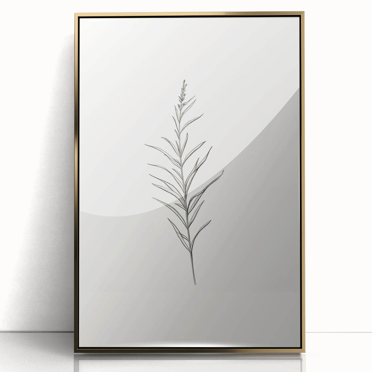 Minimalist Botanical Wall Art - Elegant Floral Design for Modern Decor