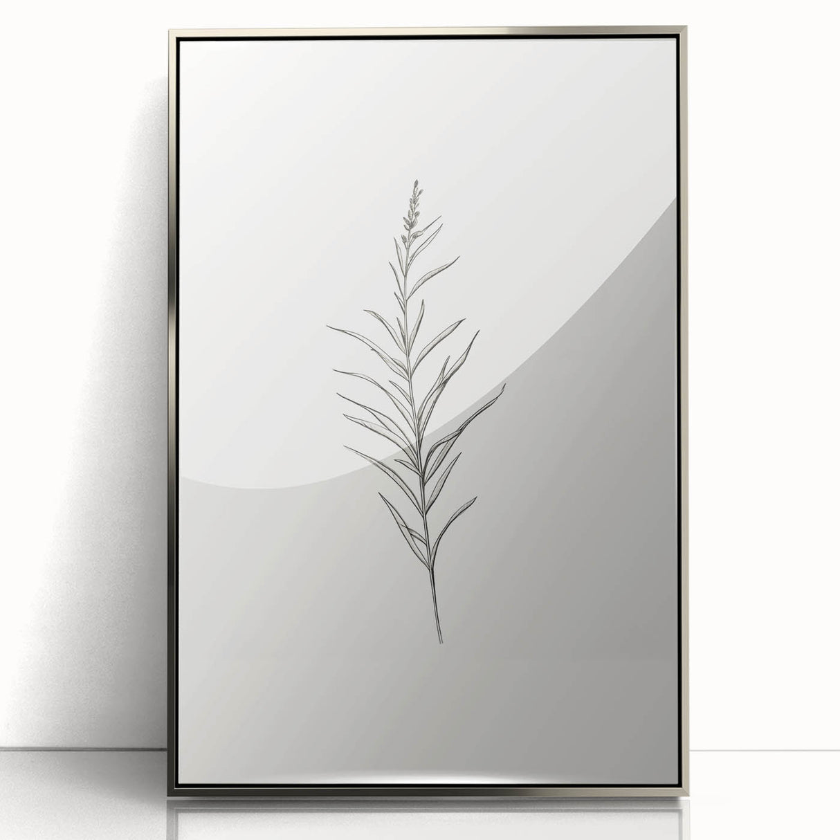 Minimalist Botanical Wall Art - Elegant Floral Design for Modern Decor