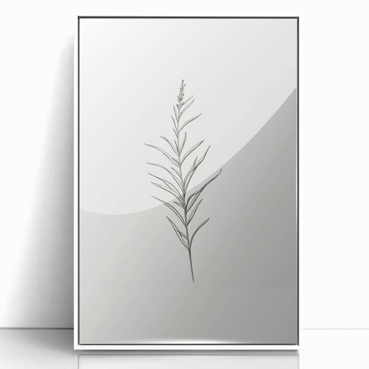 Minimalist Botanical Wall Art - Elegant Floral Design for Modern Decor