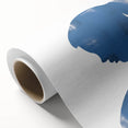 Minimalist Wall Art - Blue Silhouette for Modern and Contemporary Decor