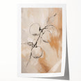 Minimalist Wall Art - Elegant Botanical Apple Branch for Modern Decor
