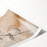 Minimalist Wall Art - Elegant Botanical Apple Branch for Modern Decor