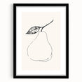Minimalist Wall Art - Elegant Pear Line Drawing for Modern Home Decor