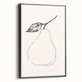 Minimalist Wall Art - Elegant Pear Line Drawing for Modern Home Decor