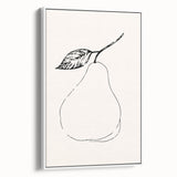 Minimalist Wall Art - Elegant Pear Line Drawing for Modern Home Decor