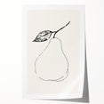 Minimalist Wall Art - Elegant Pear Line Drawing for Modern Home Decor