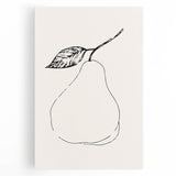 Minimalist Wall Art - Elegant Pear Line Drawing for Modern Home Decor