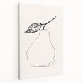 Minimalist Wall Art - Elegant Pear Line Drawing for Modern Home Decor