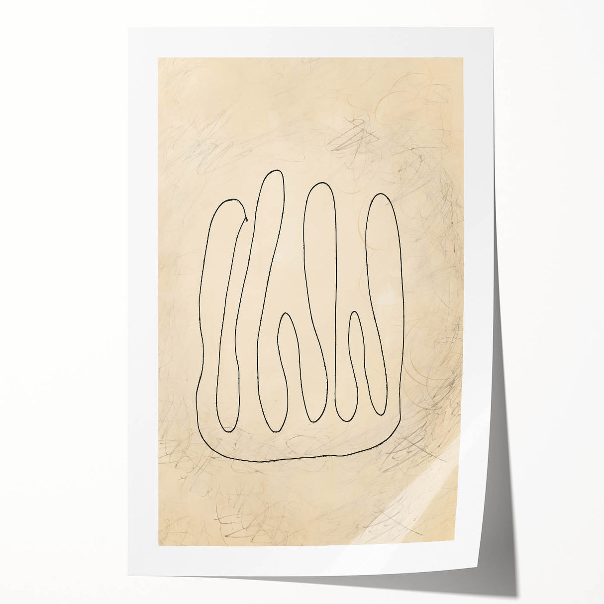 Minimalist Wall Art – Modern Abstract Clean Line Artwork for Elegant Decor