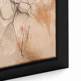 Minimalist Wall Art - Botanical and Figure Line Drawing for Modern Decor