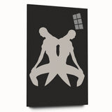 Minimalist Silhouette Art – Abstract Modern Figure Wall Decor in Black