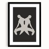 Minimalist Silhouette Art – Abstract Modern Figure Wall Decor in Black