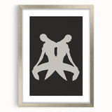 Minimalist Silhouette Art – Abstract Modern Figure Wall Decor in Black