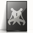 Minimalist Silhouette Art – Abstract Modern Figure Wall Decor in Black