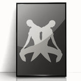 Minimalist Silhouette Art – Abstract Modern Figure Wall Decor in Black