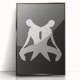 Minimalist Silhouette Art – Abstract Modern Figure Wall Decor in Black