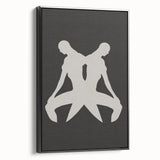 Minimalist Silhouette Art – Abstract Modern Figure Wall Decor in Black