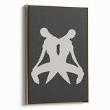 Minimalist Silhouette Art – Abstract Modern Figure Wall Decor in Black