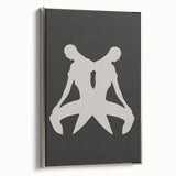 Minimalist Silhouette Art – Abstract Modern Figure Wall Decor in Black