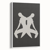 Minimalist Silhouette Art – Abstract Modern Figure Wall Decor in Black