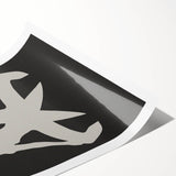 Minimalist Silhouette Art – Abstract Modern Figure Wall Decor in Black