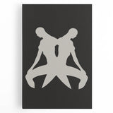 Minimalist Silhouette Art – Abstract Modern Figure Wall Decor in Black
