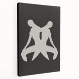 Minimalist Silhouette Art – Abstract Modern Figure Wall Decor in Black