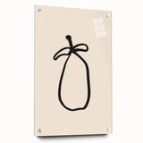 Minimalist Line Art – Abstract Modern Fruit Drawing for Stylish Decor