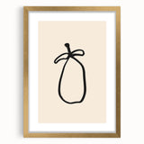 Minimalist Line Art – Abstract Modern Fruit Drawing for Stylish Decor