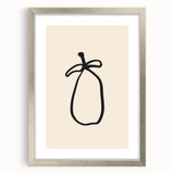 Minimalist Line Art – Abstract Modern Fruit Drawing for Stylish Decor