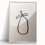 Minimalist Line Art – Abstract Modern Fruit Drawing for Stylish Decor