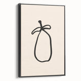 Minimalist Line Art – Abstract Modern Fruit Drawing for Stylish Decor